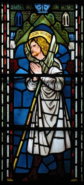 사도 성 유다 타대오_by Dante Gabriel Rossetti_photo by John Salmon_in the Christ Church of London_England.jpg